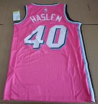 Maillot de Basket #40 Haslem Miami Heat Rose